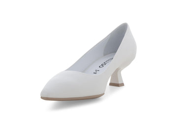 Melluso Décolleté Pelle Bianco - Dettaglio punta D200-256905