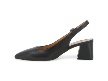 Melluso Décolleté Pelle Nero - Dettaglio laterale D179Q