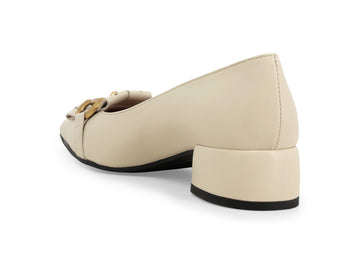 Melluso Décolleté Pelle Beige - Dettaglio tacco V5342Q-264855