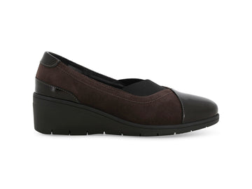 Melluso Décolleté Donna in Pelle Marrone con Zeppa K91616Q-264294