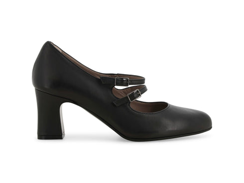Melluso Décolleté Donna in Pelle Nera con Fibbia X5214Q-264972