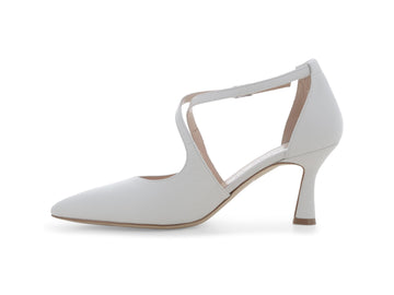 Melluso Décolleté Pelle Bianco - Dettaglio laterale E1631Q-257682