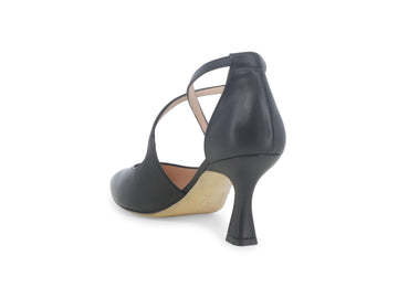 Melluso Décolleté Pelle Nero - Dettaglio tacco E1631Q-257109