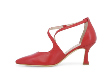 Melluso Décolleté Pelle Rosso - Dettaglio laterale E1631Q-257680