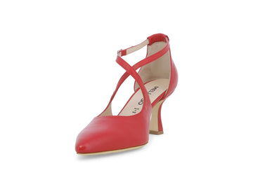 Melluso Décolleté Pelle Rosso - Dettaglio punta E1631Q-257680