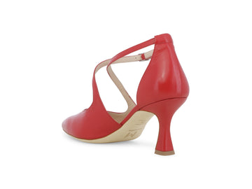 Melluso Décolleté Pelle Rosso - Dettaglio tacco E1631Q-257680