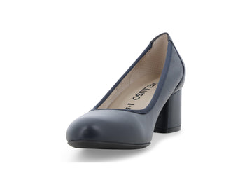 Melluso Décolleté Pelle Blu - Dettaglio punta D100Q-260389