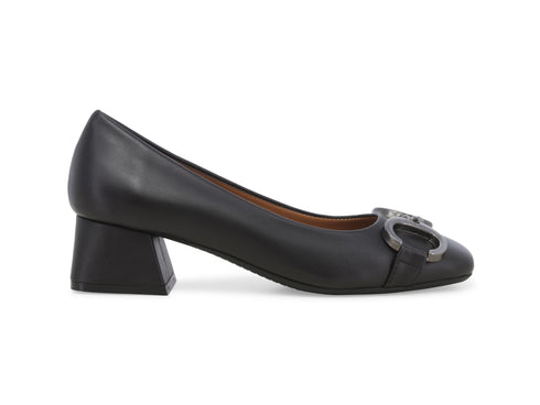 Melluso Décolleté Made in Italy Eleganti Tacco Basso Tomaia Pelle Nera K59026W-244669