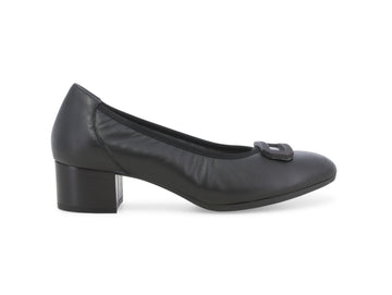 Melluso Décolleté Elegante con Accessorio Tomaia Pelle Nera X5318W-244674