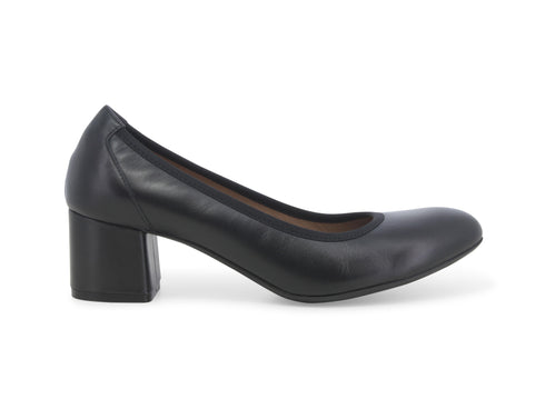 Melluso Décolleté Tacco Comodo Tomaia Pelle Liscia Nera D5096W-239877