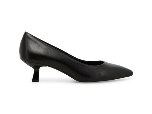 Melluso Décolleté Donna in Pelle Nera con Tacco a Rocchetto Nero D5200-251420