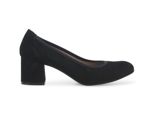 Melluso Décolleté Pianta Comoda Tomaia Pelle Scamosciata Nera D5096W-239947 