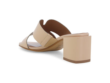 Melluso Ciabatte Pelle Beige - Dettaglio tacco K35136Q-258559