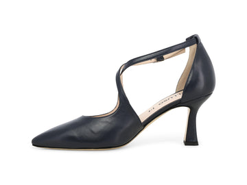 Melluso Décolleté Pelle Blu - Dettaglio laterale E1631Q-257630