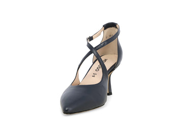 Melluso Décolleté Pelle Blu - Dettaglio punta E1631Q-257630