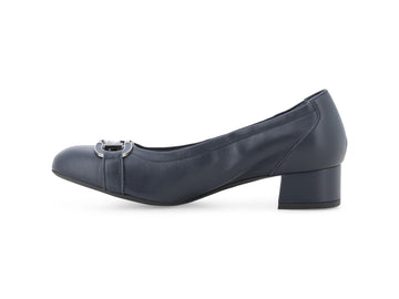 Melluso Décolleté Pelle Blu - Dettaglio laterale N412Q-257200
