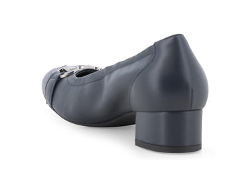 Melluso Décolleté Pelle Blu - Dettaglio tacco N412Q-257200