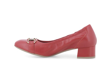 Melluso Décolleté Pelle Rosso - Dettaglio laterale N412Q-255532