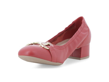 Melluso Décolleté Pelle Rosso - Dettaglio punta N412Q-255532