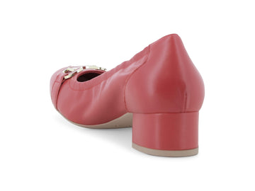 Melluso Décolleté Pelle Rosso - Dettaglio tacco N412Q-255532