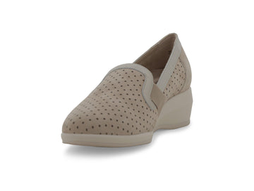 Melluso Mocassini Camoscio Beige - Dettaglio punta R30618Q-260669