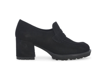 Melluso Donna Mocassini Tacco Largo Tomaia Camoscio Nero L5251W-241272