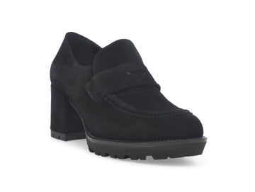 Melluso Women's Loafers Wide Heel Suede Upper