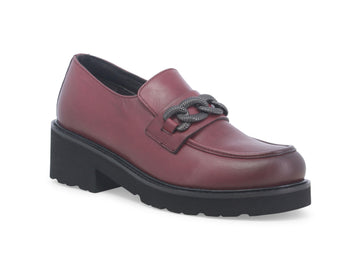 Melluso Loafers Made in Italy Medium Heel Leather Upper