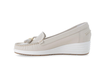Melluso Mocassino Pelle Beige - Dettaglio laterale 01027Q-260237