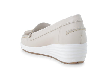 Melluso Mocassino Pelle Beige - Dettaglio tacco 01027Q-260237