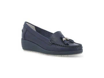Melluso Mocassino Donna Blu comode - 01027Q-255301