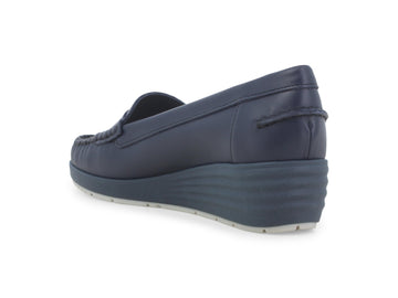 Melluso Mocassino Pelle Blu - Dettaglio tacco 01028Q-257952