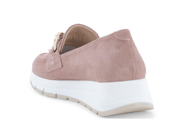 Melluso Mocassino Camoscio Rosa - Dettaglio tacco R20091-255812