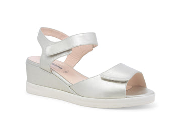 Melluso Sandals 2 Straps Comfort Wedge Leather Upper