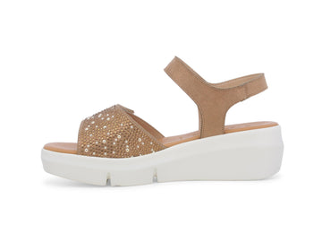 Melluso Sandalo Camoscio Marrone - Dettaglio laterale R80439Q-256254