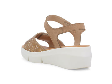 Melluso Sandalo Camoscio Marrone - Dettaglio tacco R80439Q-256254
