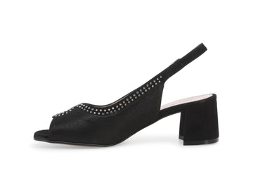 Melluso Sandalo Camoscio Nero - Dettaglio laterale S633Q-260837