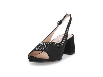 Melluso Sandalo Camoscio Nero - Dettaglio punta S633Q-260837