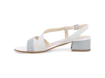 Melluso Sandalo Pelle Argento - Dettaglio laterale K35157Q-259351