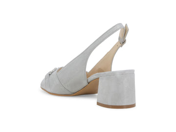 Melluso Sandalo Pelle Argento - Dettaglio tacco S641Q-257594