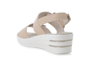 Melluso Sandalo Pelle Beige - Dettaglio tacco 019227Q-257216