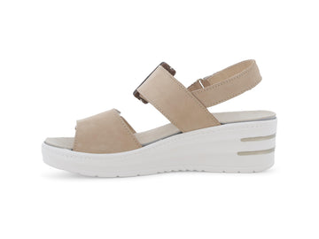 Melluso Sandalo Pelle Beige - Dettaglio laterale 019227Q-258951