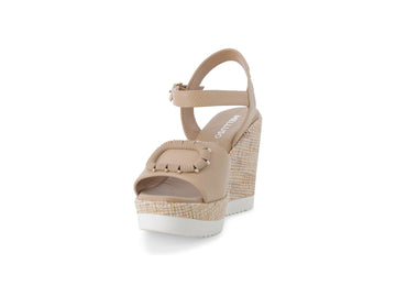 Melluso Sandalo Pelle Beige - Dettaglio punta 031000-260166