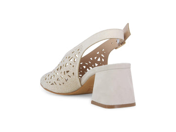 Melluso Sandalo Pelle Beige - Dettaglio tacco N653Q-255778