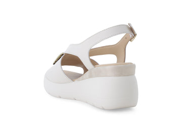 Melluso Sandalo Pelle Bianco - Dettaglio tacco 019272-255949