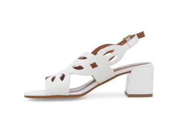 Melluso Sandalo Pelle Bianco - Dettaglio laterale K35507Q-257154