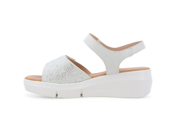 Melluso Sandalo Pelle Bianco - Dettaglio laterale R80439Q-256253