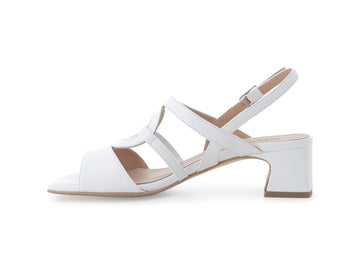 Melluso Sandalo Pelle Bianco - Dettaglio laterale S453-257542