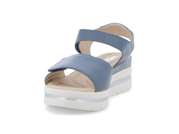 Melluso Sandalo Pelle Blu - Dettaglio punta 019185Q-258946