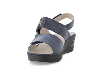 Melluso Sandalo Pelle Blu - Dettaglio punta 019227Q-255899